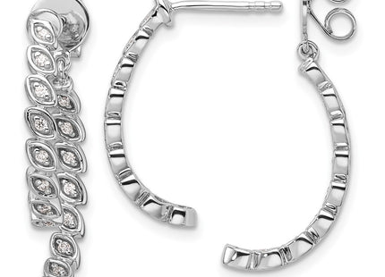 14k White Gold Earrings Style EM10173 - Classique Jewelry Inc.