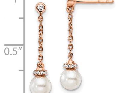 14k Rose Gold Earrings Style EM10183 - Classique Jewelry Inc.