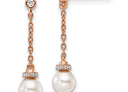 14k Rose Gold Earrings Style EM10183 - Classique Jewelry Inc.