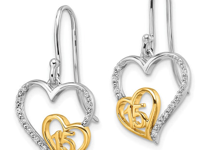14k Two-tone Earrings Style EM10196 - Classique Jewelry Inc.