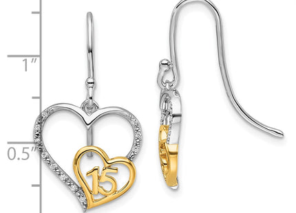14k Two-tone Earrings Style EM10196 - Classique Jewelry Inc.