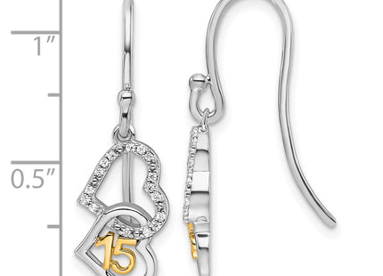 14k Two-tone Earrings Style EM10198 - Classique Jewelry Inc.