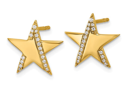 14k Yellow Gold Earrings Style EM10777 - Classique Jewelry Inc.