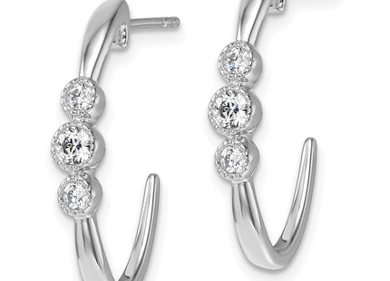 14k White Gold Earrings Style EM10799 - Classique Jewelry Inc.