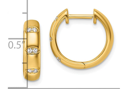 14k Yellow Gold Earrings Style EM10800 - Classique Jewelry Inc.