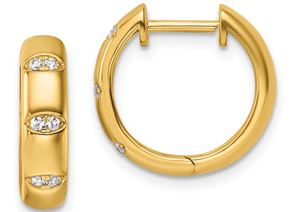 14k Yellow Gold Earrings Style EM10800 - Classique Jewelry Inc.