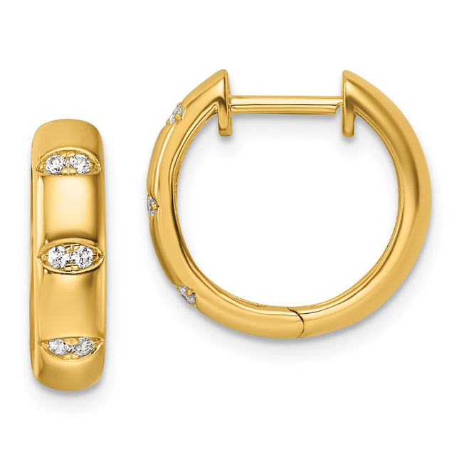 14k Yellow Gold Earrings Style EM10800 - Classique Jewelry Inc.
