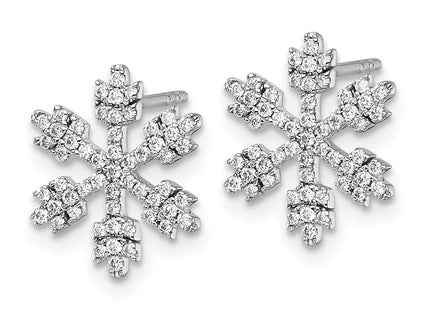 14k White Gold Earrings Style EM10807 - Classique Jewelry Inc.