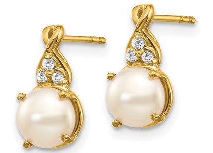 14k Yellow Gold Earrings Style EM3625 - Classique Jewelry Inc.
