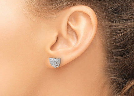 14k White Gold Earrings Style EM3810 - Classique Jewelry Inc.