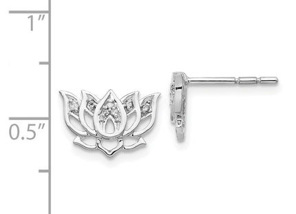 14k White Gold Earrings Style EM3810 - Classique Jewelry Inc.