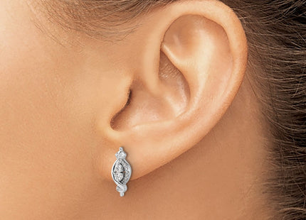 14k White Gold Earrings Style EM3838 - Classique Jewelry Inc.