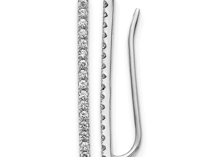 14K white gold diamond earrings