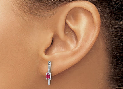 14k White Gold Earrings Style EM3874 - Classique Jewelry Inc.