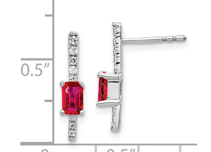 14k White Gold Earrings Style EM3874 - Classique Jewelry Inc.