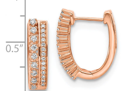 14k Rose Gold Earrings Style EM3884 - Classique Jewelry Inc.