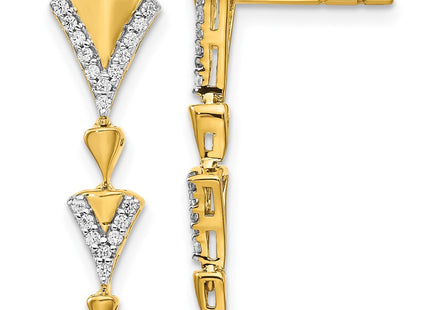 14k Yellow Gold Earrings Style EM3901 - Classique Jewelry Inc.