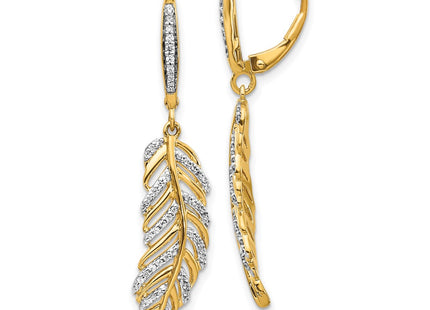 14k Yellow Gold Earrings Style EM3911 - Classique Jewelry Inc.