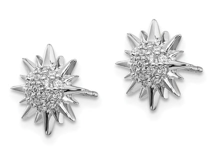 14k White Gold Earrings Style EM3920 - Classique Jewelry Inc.