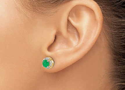 14k Yellow Gold Earrings Style EM3922 - Classique Jewelry Inc.