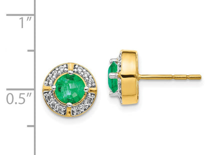 14k Yellow Gold Earrings Style EM3922 - Classique Jewelry Inc.