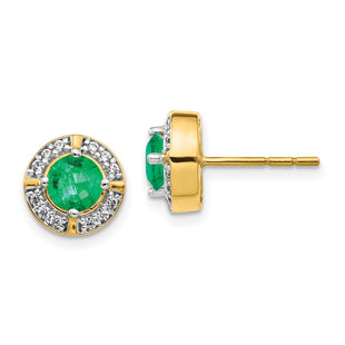14k Yellow Gold Earrings Style EM3922 - Classique Jewelry Inc.