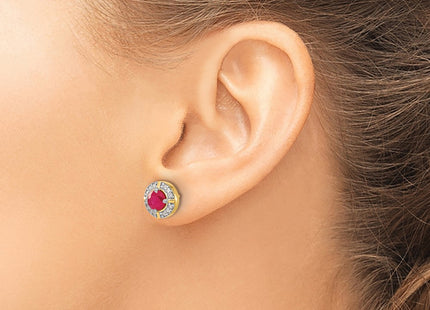 14k Yellow Gold Earrings Style EM3922 - Classique Jewelry Inc.