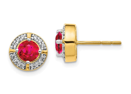 14k Yellow Gold Earrings Style EM3922 - Classique Jewelry Inc.