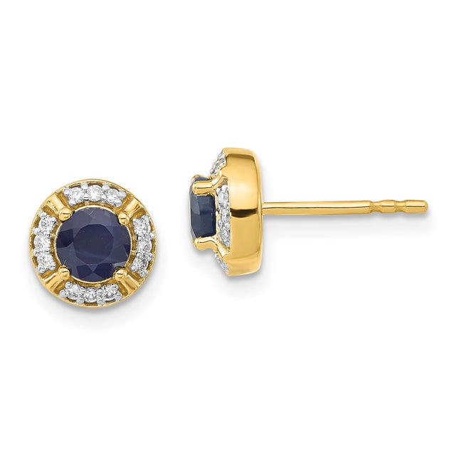 14k Yellow Gold Earrings Style EM3922 - Classique Jewelry Inc.