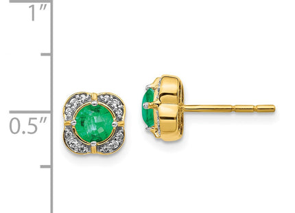 14k Yellow Gold Earrings Style EM3923 - Classique Jewelry Inc.