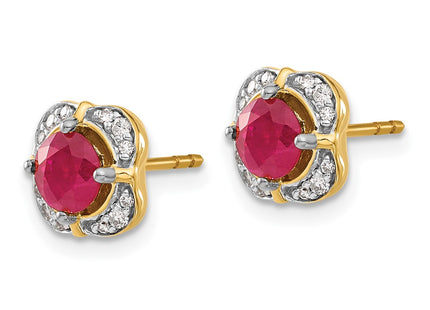 14k Yellow Gold Earrings Style EM3923 - Classique Jewelry Inc.
