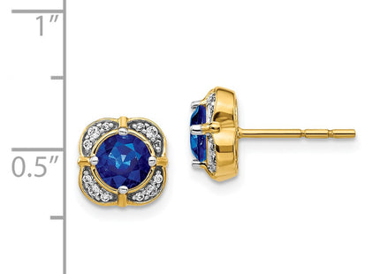 14k Yellow Gold Earrings Style EM3923 - Classique Jewelry Inc.