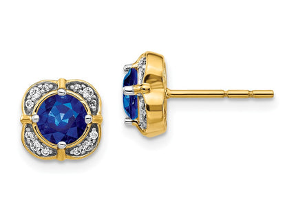 14k Yellow Gold Earrings Style EM3923 - Classique Jewelry Inc.