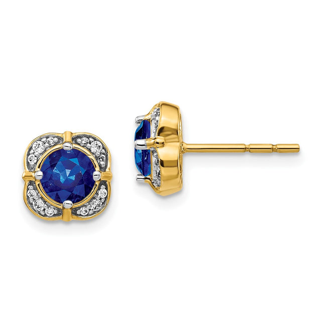 14k Yellow Gold Earrings Style EM3923 - Classique Jewelry Inc.