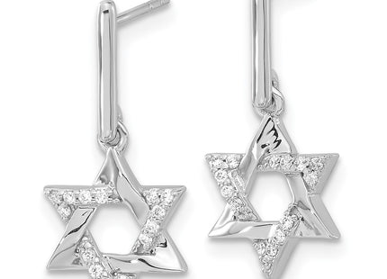 14k White Gold Earrings Style EM3937 - Classique Jewelry Inc.