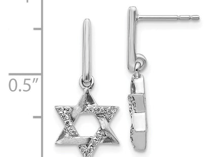 14k White Gold Earrings Style EM3937 - Classique Jewelry Inc.