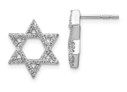 14k White Gold Earrings Style EM3939 - Classique Jewelry Inc.