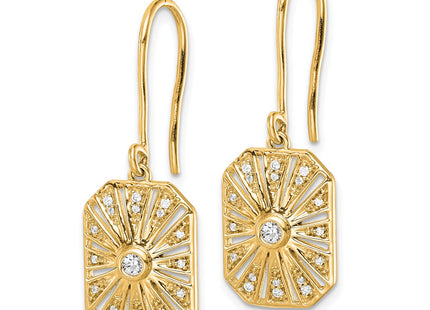 14k Yellow Gold Earrings Style EM3950 - Classique Jewelry Inc.