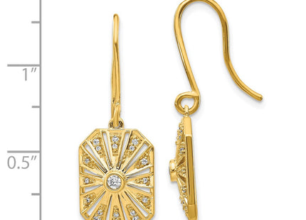 14k Yellow Gold Earrings Style EM3950 - Classique Jewelry Inc.