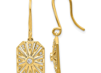 14k Yellow Gold Earrings Style EM3950 - Classique Jewelry Inc.