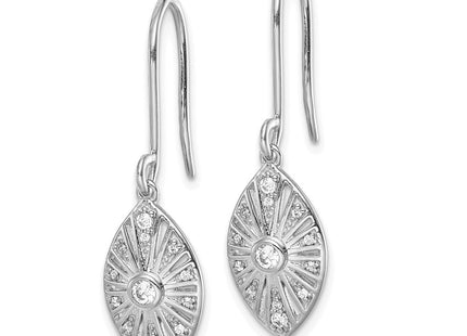 14k White Gold Earrings Style EM3954 - Classique Jewelry Inc.