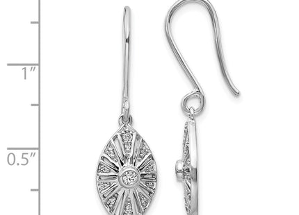14k White Gold Earrings Style EM3954 - Classique Jewelry Inc.