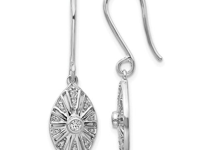 14k White Gold Earrings Style EM3954 - Classique Jewelry Inc.