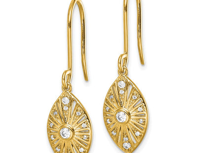 14k Yellow Gold Earrings Style EM3954 - Classique Jewelry Inc.