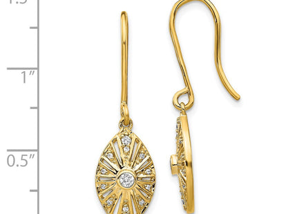 14k Yellow Gold Earrings Style EM3954 - Classique Jewelry Inc.