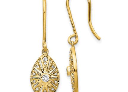 14k Yellow Gold Earrings Style EM3954 - Classique Jewelry Inc.