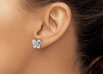 14k White Gold Earrings Style EM3991 - Classique Jewelry Inc.