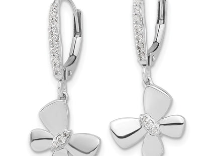 14k White Gold Earrings Style EM3993 - Classique Jewelry Inc.