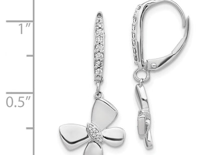 14k White Gold Earrings Style EM3993 - Classique Jewelry Inc.