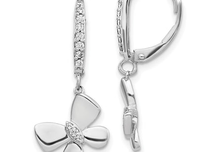 14k White Gold Earrings Style EM3993 - Classique Jewelry Inc.